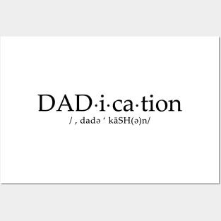 Dadication - dark font Posters and Art